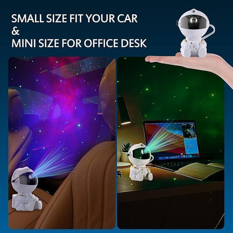Astronaut Star Projector Night Light – 360° Rotating Galaxy LED + Remote & Timer | Kids, Bedroom, Game Room Decor