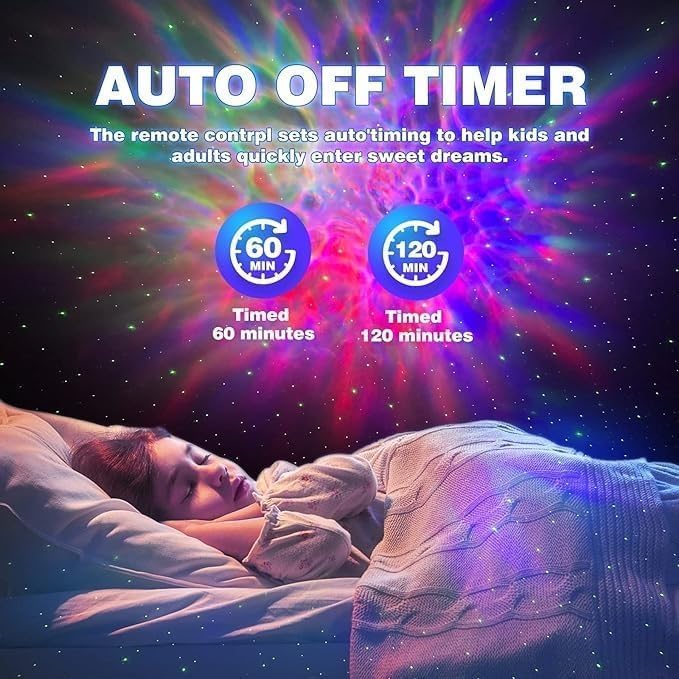 Astronaut Star Projector Night Light – 360° Rotating Galaxy LED + Remote & Timer | Kids, Bedroom, Game Room Decor